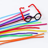 100pcs Twist Wire Chenille Stems Pipe Cleaners Educational Toys DIY Craft