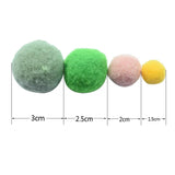 100pcs Multicolor Pompoms Balls for DIY Crafts Soft Plush Furball