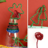 100Pcs Glitter Chenille Stems Pipe Cleaners Multicolor DIY Craft Projects