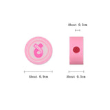 100pcs Breast Cancer Pink Ribbon Clay Beads Spacer DIY Jewelry Making