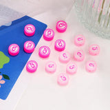 100pcs Breast Cancer Pink Ribbon Clay Beads Spacer DIY Jewelry Making