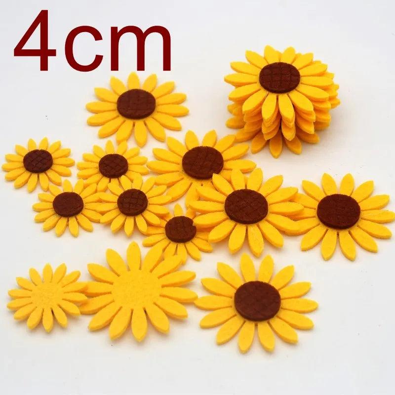 Colorful Sunflower Headdress DIY Decoration Supplies 10/40pcs