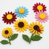 Colorful Sunflower Headdress DIY Decoration Supplies 10/40pcs