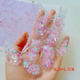 20pcs Quicksand Wings with Glitter Patches for DIY Children headband