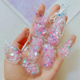 20pcs Quicksand Wings with Glitter Patches for DIY Children headband
