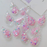 20pcs Quicksand Wings with Glitter Patches for DIY Children headband