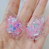 20pcs Quicksand Wings with Glitter Patches for DIY Children headband