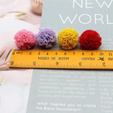 25mm Net Yarn Elastic Flower Ball DIY Lace Craft Tennis Pendant