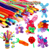 100pcs Colorful Chenille Stems Pipe for DIY Craft Supplies