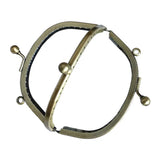 LMDZ Arch Double Clips Purse Frame DIY Metal Frame for Clutch Coins Bag Handle