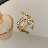 Korea's Temperament Micro Inlay Adjustable Ring Exaggerated Ring Female