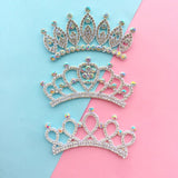 10Pcs Crown Rhinestone Applique for DIY Clothes Crafts Decor