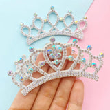 10Pcs Crown Rhinestone Applique for DIY Clothes Crafts Decor