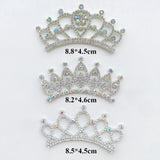 10Pcs Crown Rhinestone Applique for DIY Clothes Crafts Decor