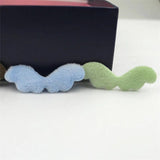 80Pcs Plush Angel Wings Padded Appliques DIY Clothes Scarf Bows Decor Patches