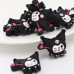 10pcs Kuromi Silicone Focal Beads for DIY Jewelry Making