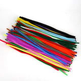 100pcs Chenille Stems Pipe Cleaners Plush Stick - DIY Art Crafts