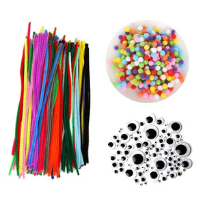 100pcs Chenille Stems Pipe Cleaners Plush Stick - DIY Art Crafts