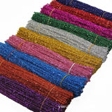 100 Glitter Tops Plush Metal Wire Stems DIY Craft Supplies Toy Making