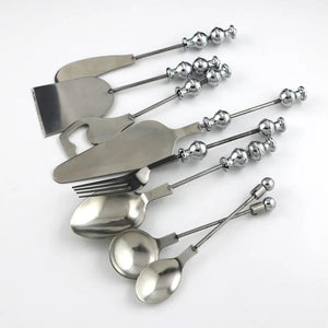 Metal Beaded Tableware DIY Wine Bottle Stopper Spoon Fork Gadget