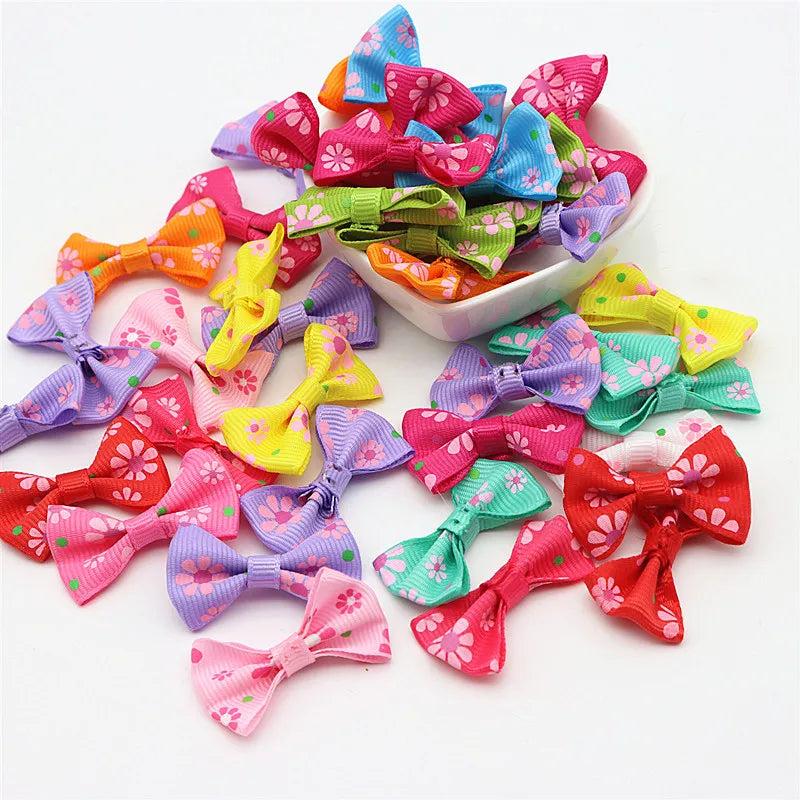 100pcs Mini Mixed Bow Waist Bow Tie Clothing DIY Accessories