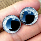 20pcs 18mm Glitter Safety Eyes For Crochet Toys DIY Funny Toy Eyes