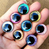 20pcs 18mm Glitter Safety Eyes For Crochet Toys DIY Funny Toy Eyes