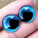 20pcs 18mm Glitter Safety Eyes For Crochet Toys DIY Funny Toy Eyes