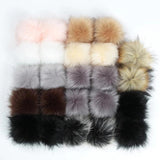 12Pcs Faux Fur Pom Poms for Hats DIY Knitting Accessories