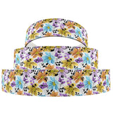 Autumn Flower Pumpkin Leaves Printed Grosgrain Ribbon Roll 22MM 25MM 38MM