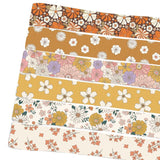 Autumn Flower Pumpkin Leaves Printed Grosgrain Ribbon Roll 22MM 25MM 38MM
