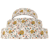 Autumn Flower Pumpkin Leaves Printed Grosgrain Ribbon Roll 22MM 25MM 38MM