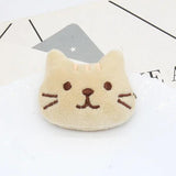 10Pcs Little Cat Cartoon Doll Patches DIY Headwear Hair Clip Accessories