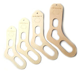2PCs Natural Wood Sock Blocker DIY Xmas Socks Knitting Sock Forms XS-L