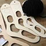 2PCs Natural Wood Sock Blocker DIY Xmas Socks Knitting Sock Forms XS-L
