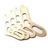 2PCs Natural Wood Sock Blocker DIY Xmas Socks Knitting Sock Forms XS-L