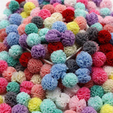 80/160pcs 15mm Mesh Lace Ball DIY Craft Plush Pendant Jewelry Accessories