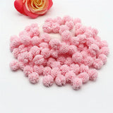 80/160pcs 15mm Mesh Lace Ball DIY Craft Plush Pendant Jewelry Accessories