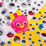600Pcs Self-Adhesive Wiggly Googly Doll Eye DIY Craft Accessories