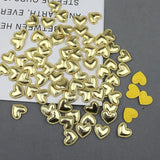 300Pcs Bright Cloth Love Heart Padded Appliques DIY Craft Supplies