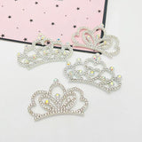 12Pcs Rhinestone Crown Patches for DIY Clothes Crafts Decor