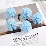 10Pcs 40mm DIY Lace Ball Elastic Flower Pompoms Craft Plush Pendant