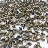 100pcs Iron Round Metal Mini 2 Foot Nails Fastener Silver DIY Embellishment