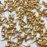 100pcs Iron Round Metal Mini 2 Foot Nails Fastener Silver DIY Embellishment