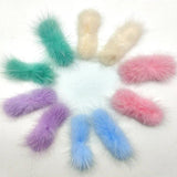 Mink Plush Ball Bow Tie Hair Accessories DIY Headdress Corsage Hairpin