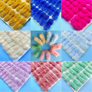 Mink Plush Ball Bow Tie Hair Accessories DIY Headdress Corsage Hairpin