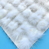 Mink Plush Ball Bow Tie Hair Accessories DIY Headdress Corsage Hairpin