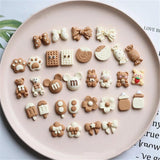 Animal Flowers Bowknot Resin Hairpin Earrings DIY Crafts Materials