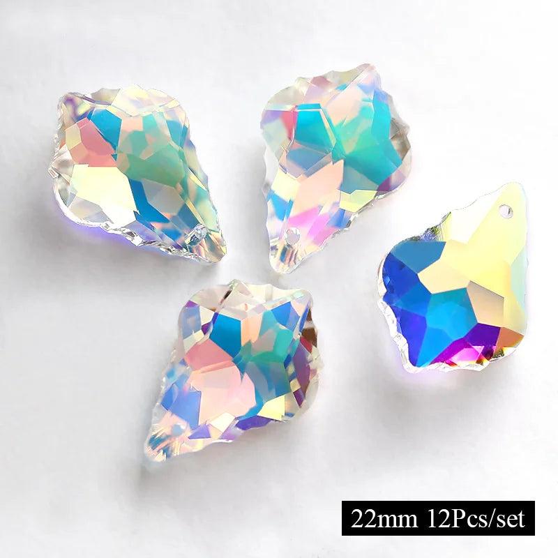 Crystal AB Clothing Beads Glass Pendants, DIY Accessories