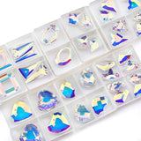 Crystal AB Clothing Beads Glass Pendants, DIY Accessories